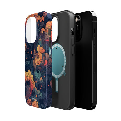 Fox Tail Swirls - iPhone MagSafe Tough Case