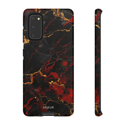 Dark Crimson Marble - Samsung Galaxy Tough Case