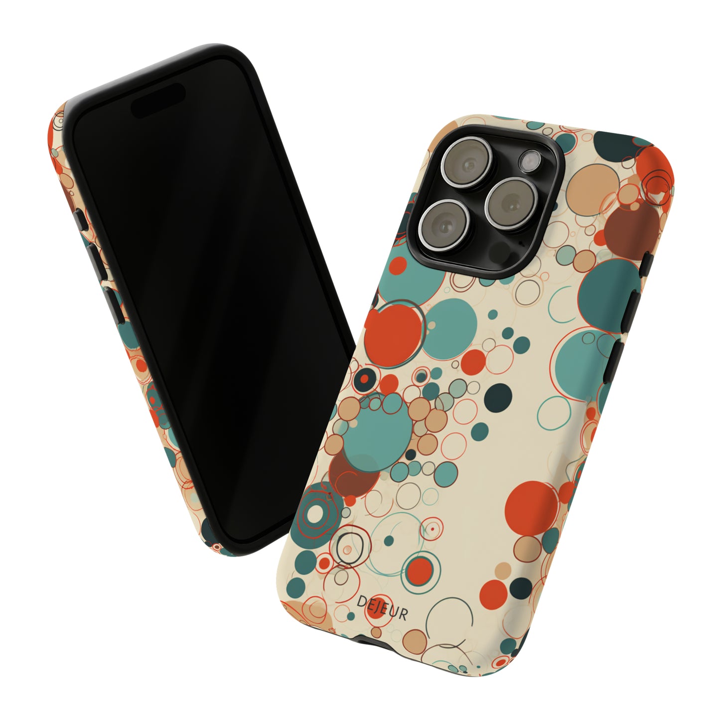 Pastel Line Circles - iPhone Tough Case