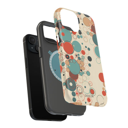 Pastel Line Circles - iPhone MagSafe Tough Case