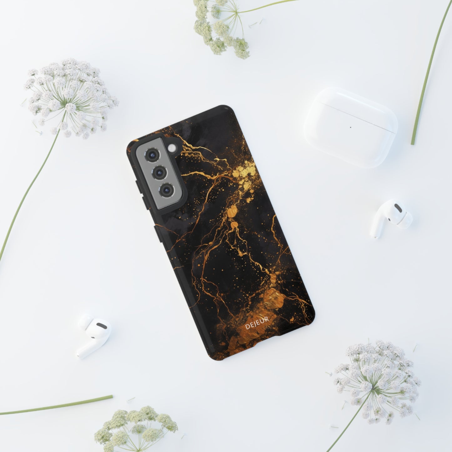 Dark Gold Amber Marble - Samsung Galaxy Tough Case