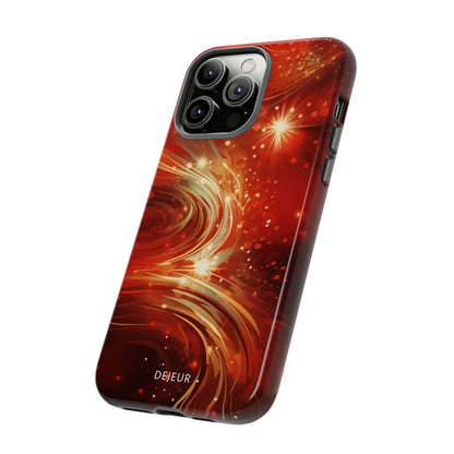 Festive Ruby Swirls  - iPhone Tough Case