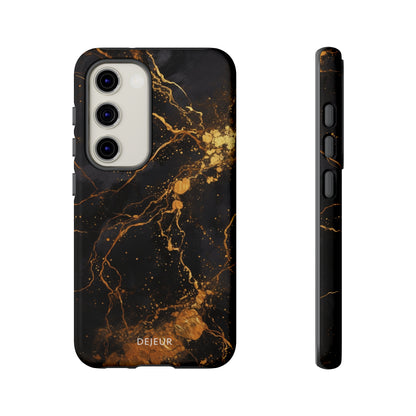 Dark Gold Amber Marble - Samsung Galaxy Tough Case