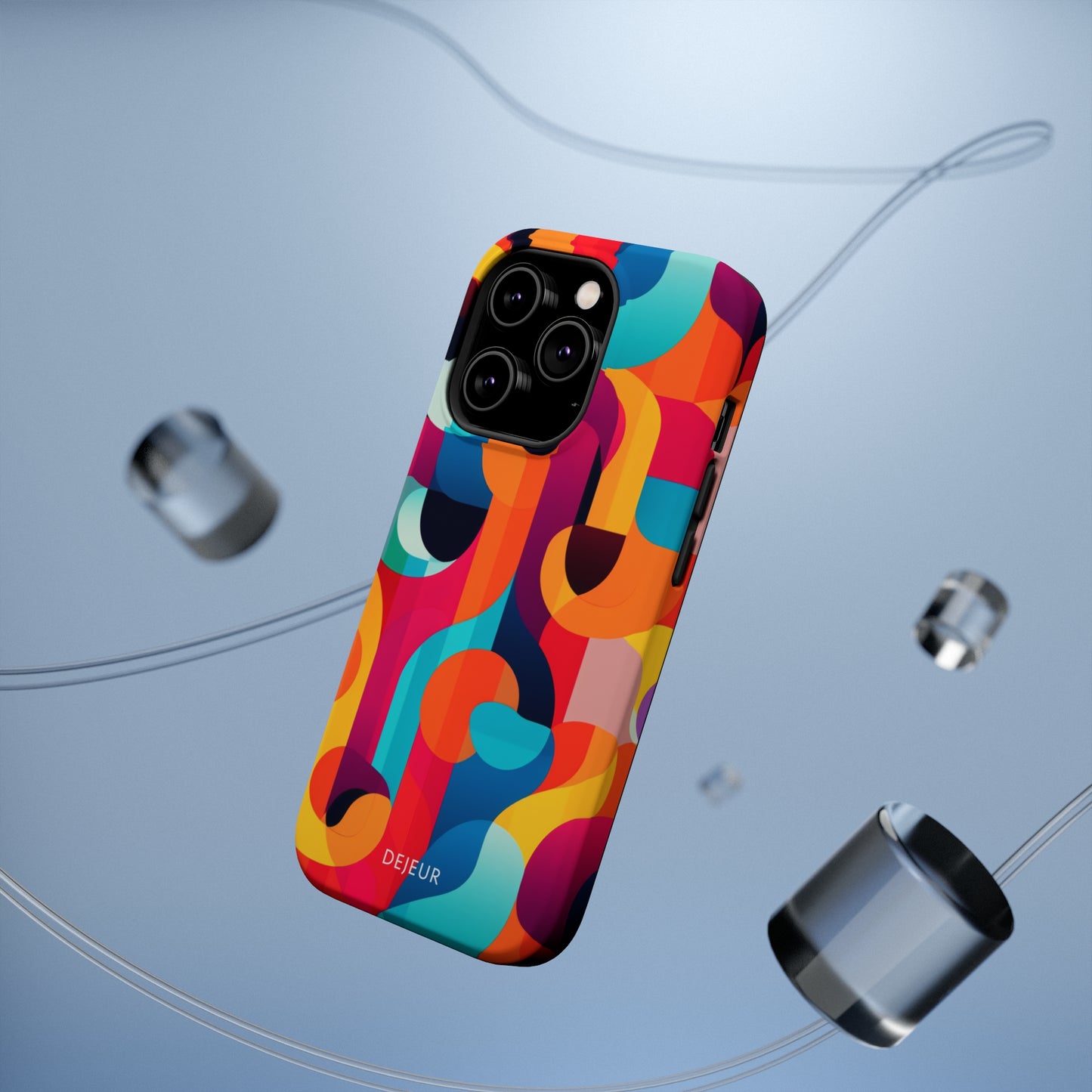 Curved Abstract Shapes - iPhone MagSafe Tough Case