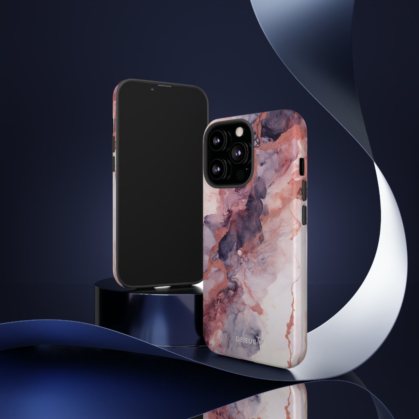 Royal Purple Marble - iPhone Tough Case