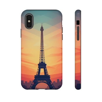 Eiffel Tower Sunset - iPhone Tough Case