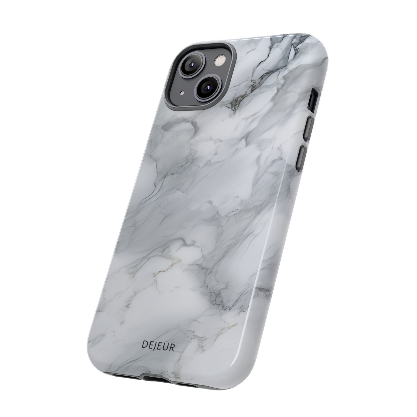 Platinum Silver Marble - iPhone Tough Case