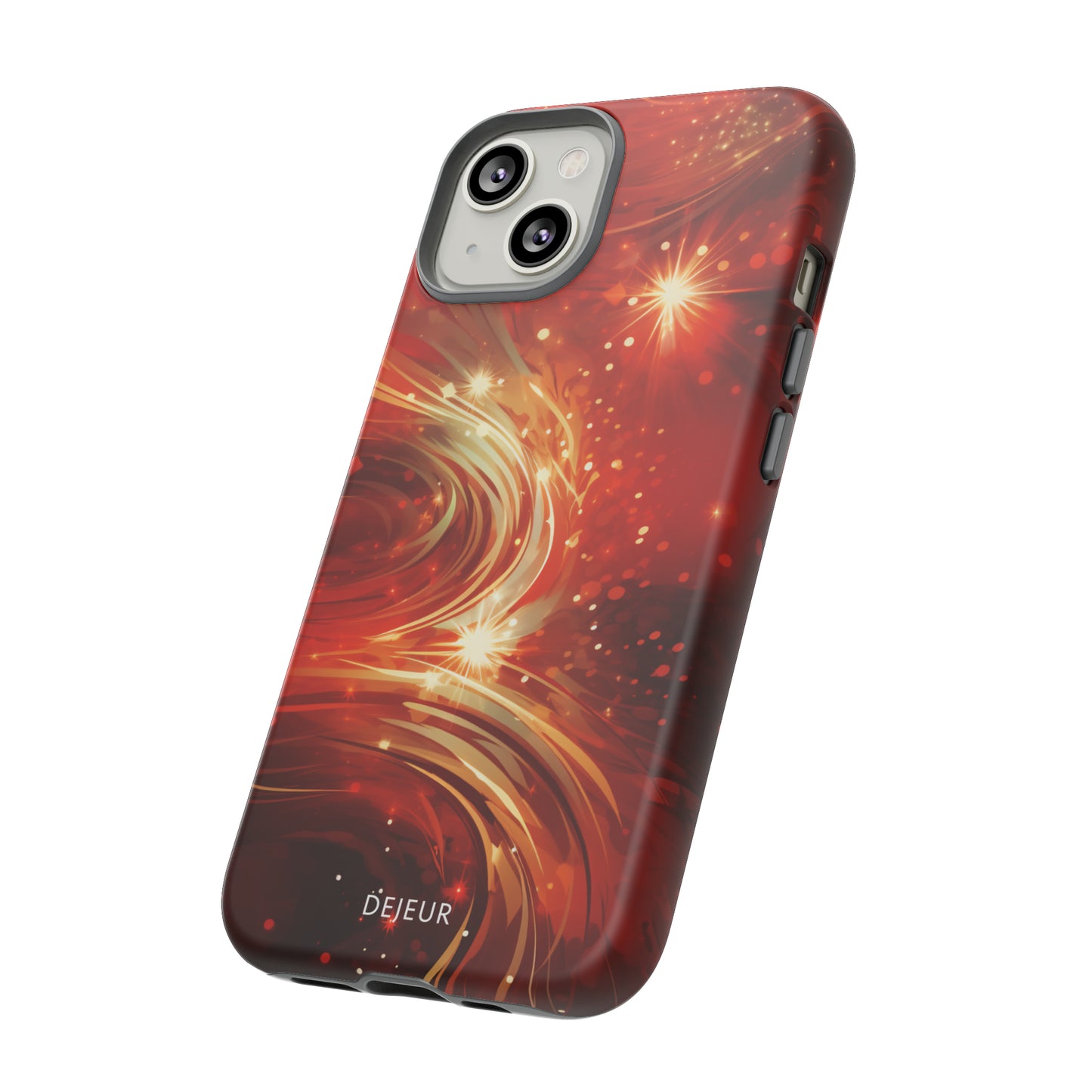 Festive Ruby Swirls  - iPhone Tough Case