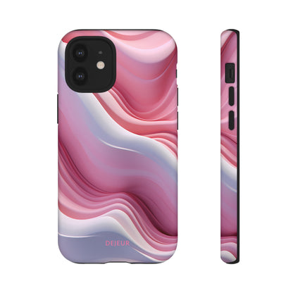 Pink Cream Waves - iPhone Tough Case