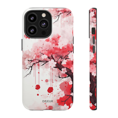 Cherry Blossom Painting - iPhone Tough Case