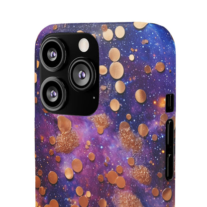 Cosmic Glitter Circles - iPhone Snap Case