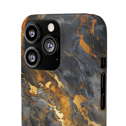 Platinum Gold Marble - iPhone Snap Case