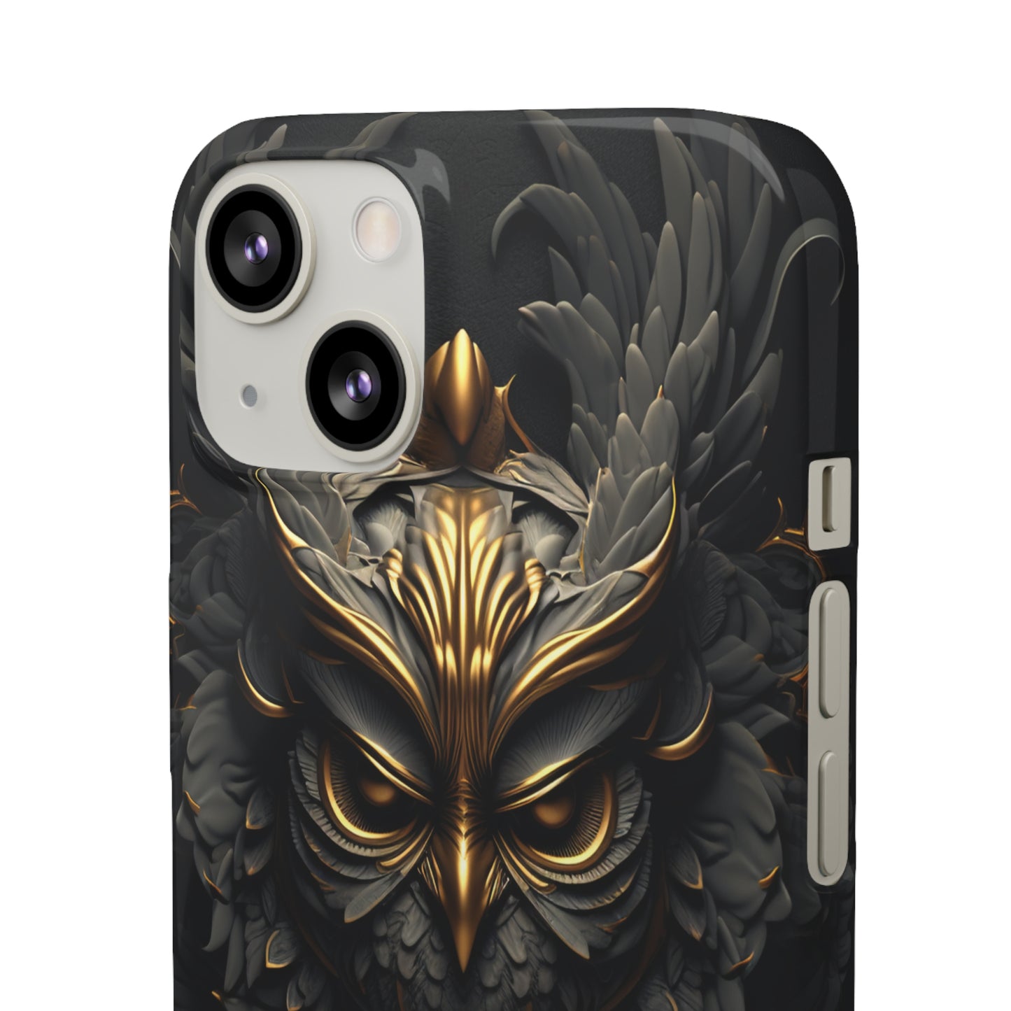 Golden Dark Owl - iPhone Snap Case