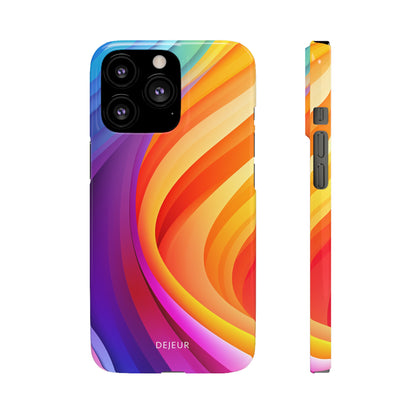 Rainbow Waves - iPhone Snap Case