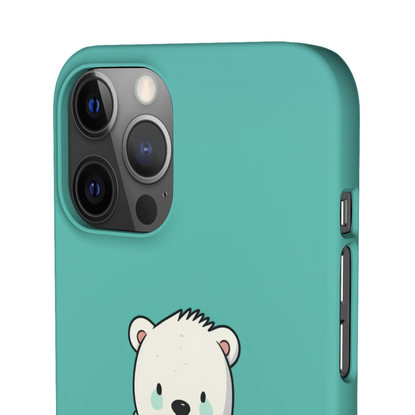 Aqua Coat Bear - iPhone Snap Case