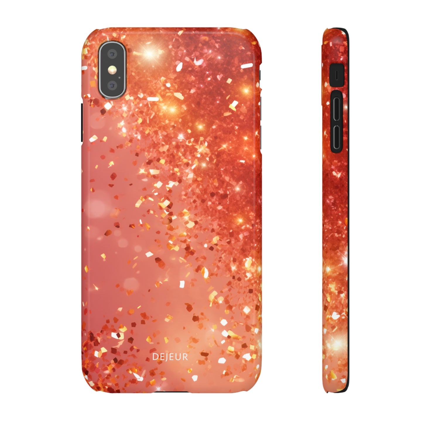 Rose Confetti Glitter - iPhone Snap Case