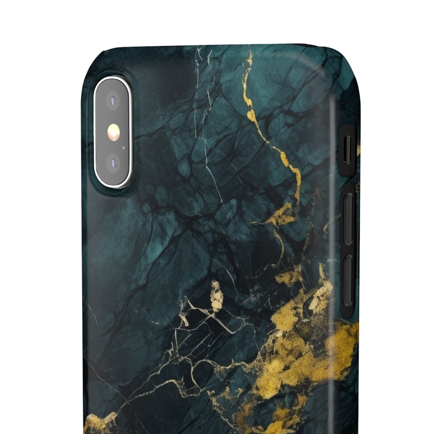 Gold Shadow Marble - iPhone Snap Case