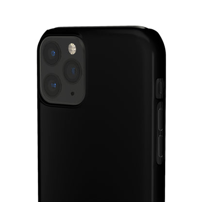 Pure Black - iPhone Snap Case