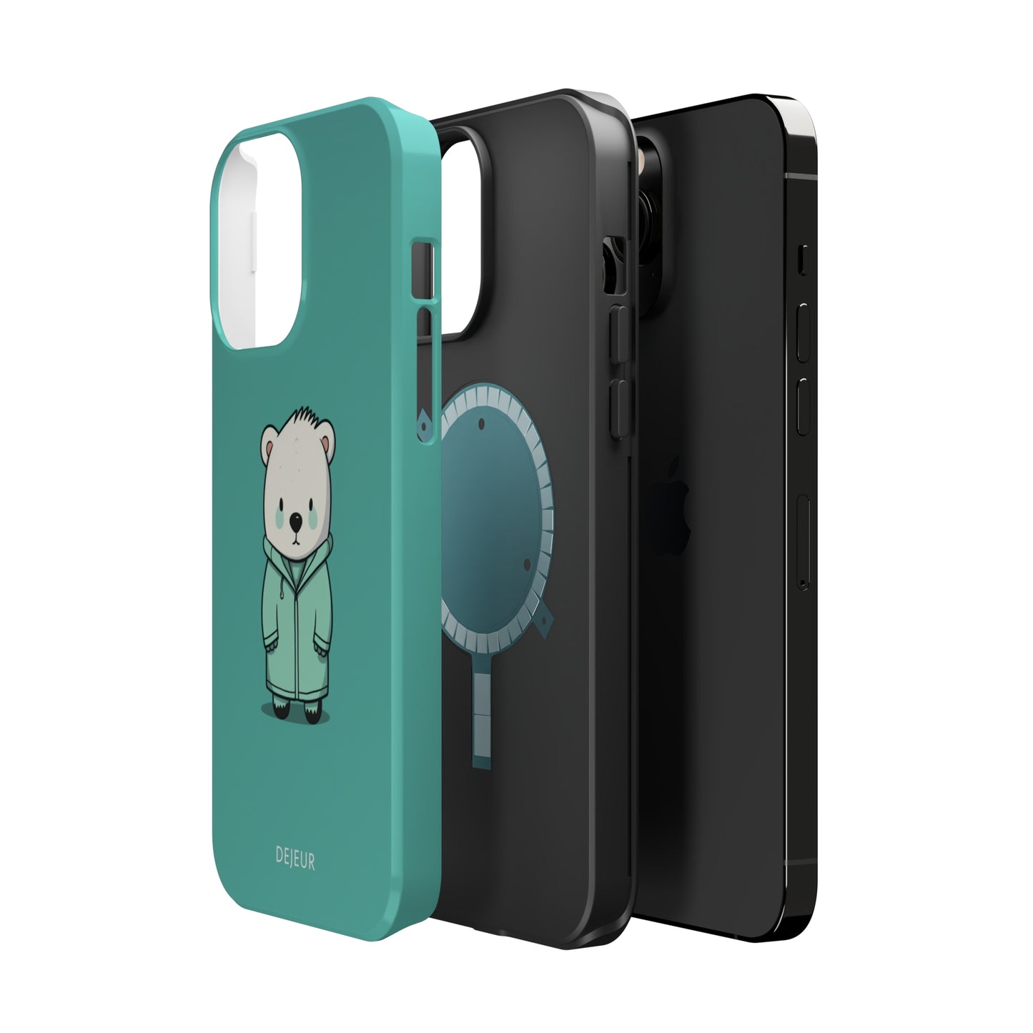 Aqua Coat Bear - iPhone MagSafe Tough Case