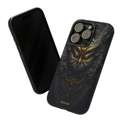 Golden Dark Owl - iPhone Tough Case