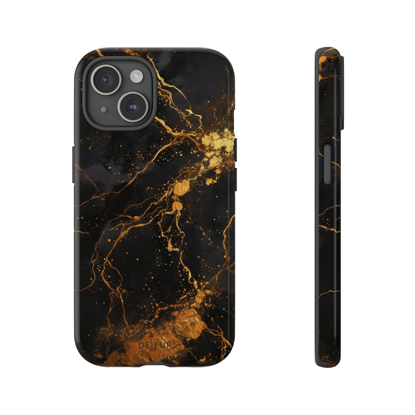 Dark Gold Amber Marble - iPhone Tough Case