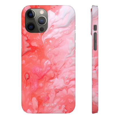 Rose Pink Marble - iPhone Snap Case