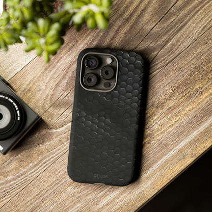 Black Carbon Matrix - iPhone Tough Case