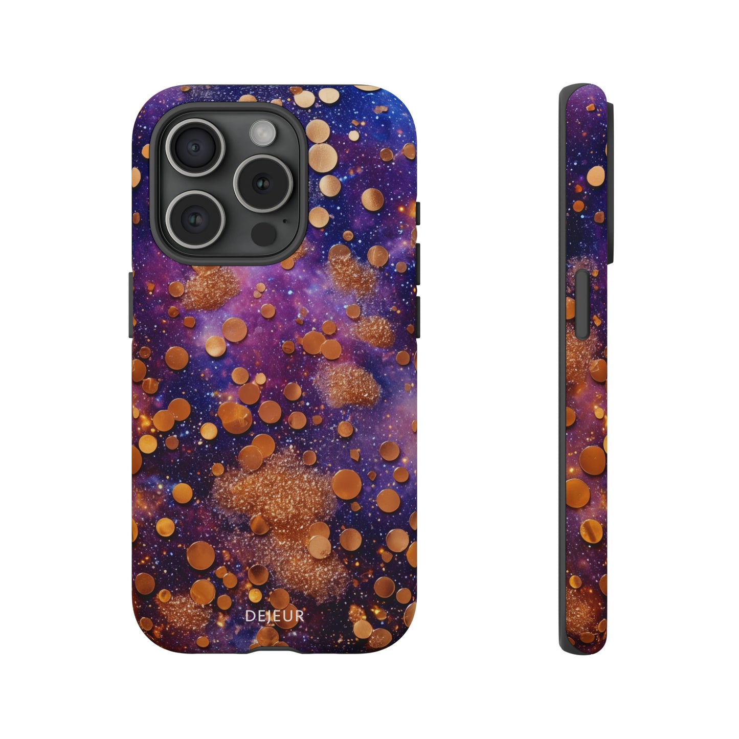 Cosmic Glitter Circles - iPhone Tough Case