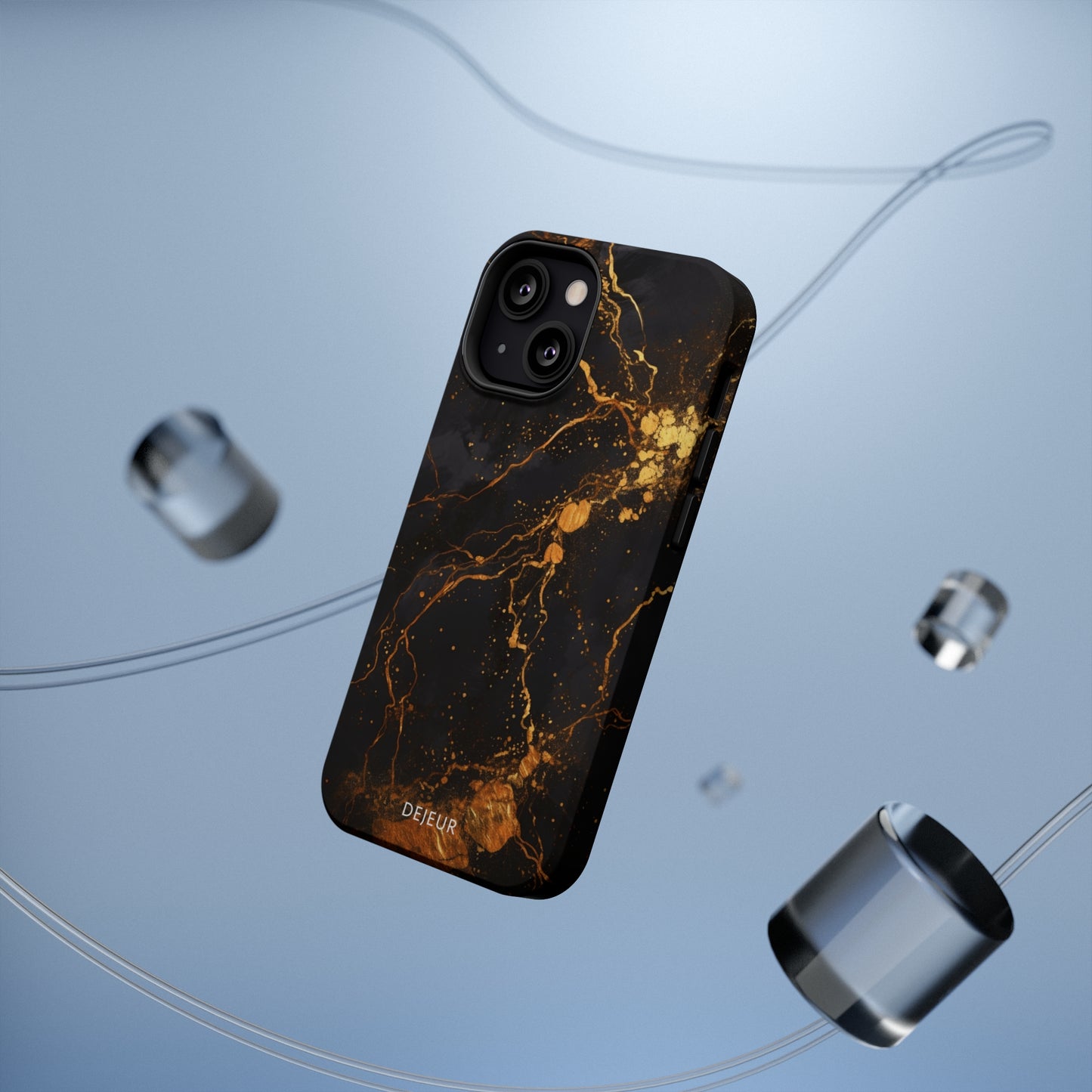 Dark Gold Amber Marble - iPhone MagSafe Tough Case