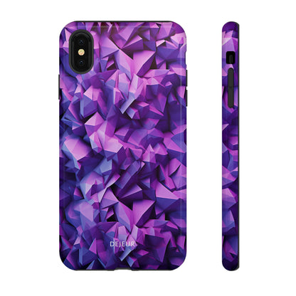 3D Purple Pattern - iPhone Tough Case