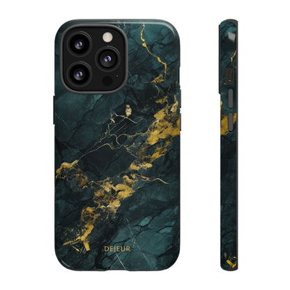 Gold Shadow Marble - iPhone Tough Case