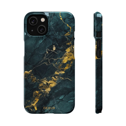 Gold Shadow Marble - iPhone Snap Case