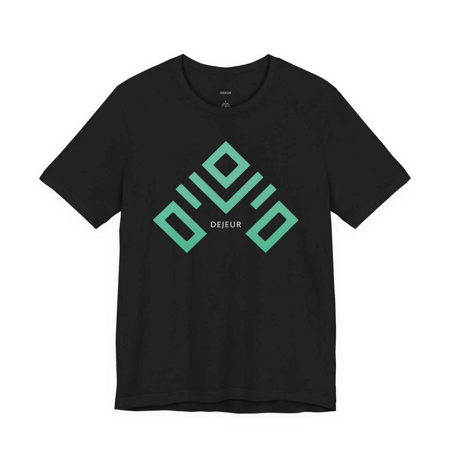 Angular Ascent Turquoise Geometry - T-Shirt
