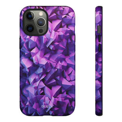 3D Purple Pattern - iPhone Tough Case