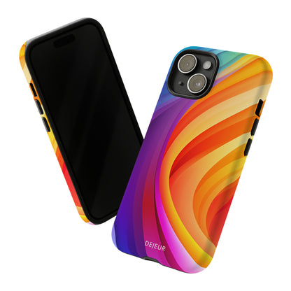 Rainbow Waves - iPhone Tough Case