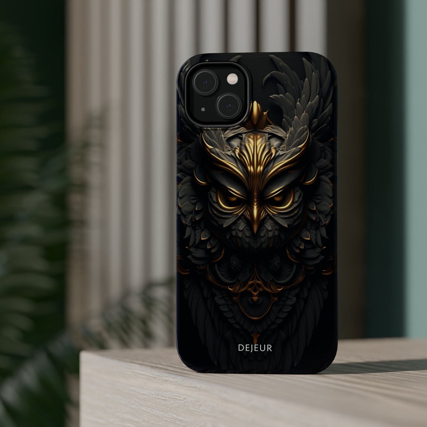 Golden Dark Owl - iPhone MagSafe Tough Case