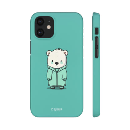 Aqua Coat Bear - iPhone Snap Case