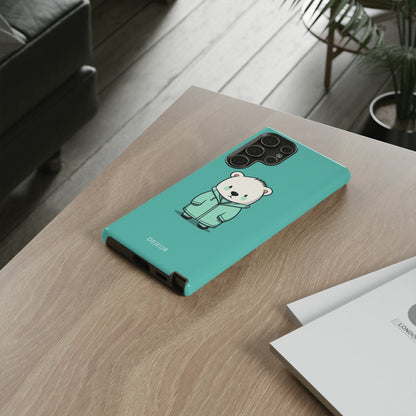 Aqua Coat Bear - Samsung Galaxy Tough Case