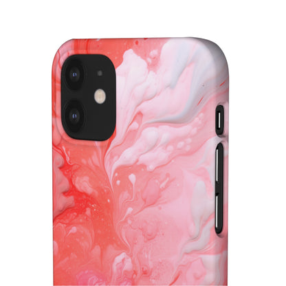 Rose Pink Marble - iPhone Snap Case