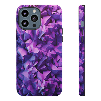 3D Purple Pattern - iPhone Tough Case