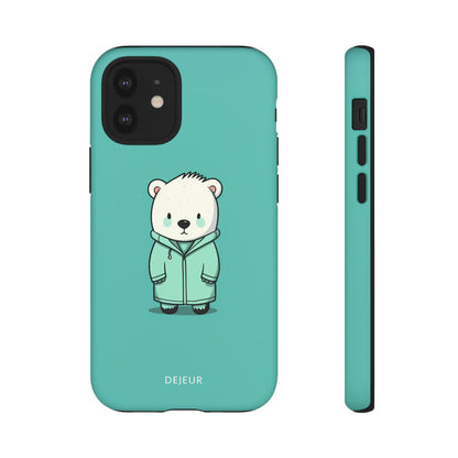 Aqua Coat Bear - iPhone Tough Case