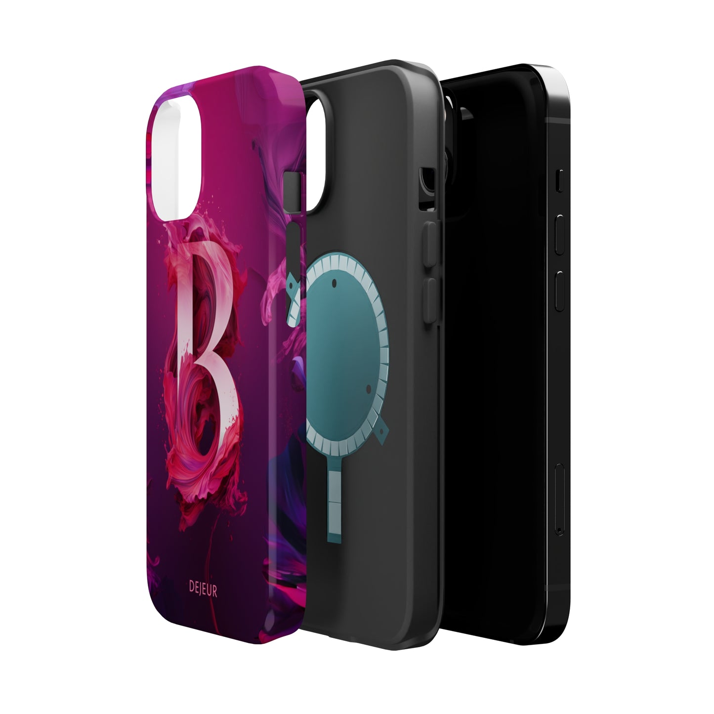 B Pink Splash - iPhone MagSafe Tough Case