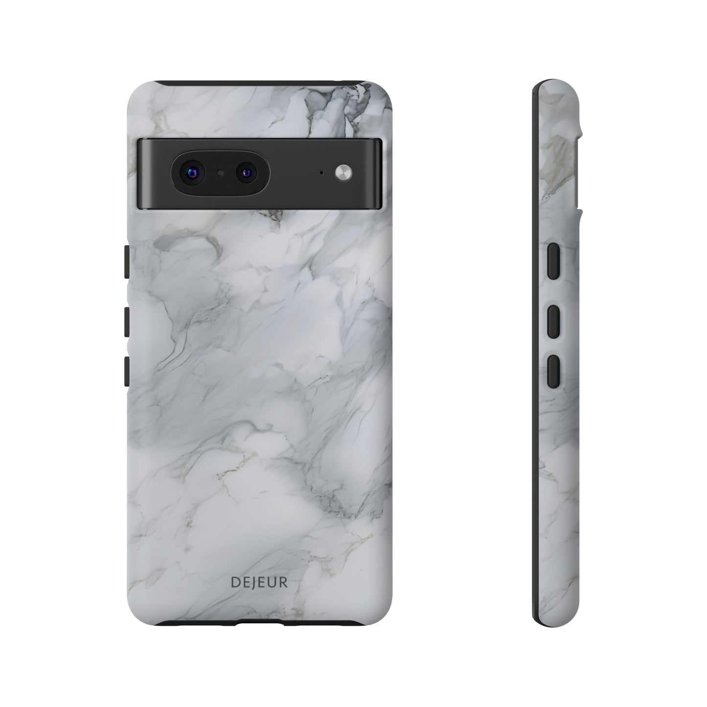 Platinum Silver Marble - Google Pixel Tough Case