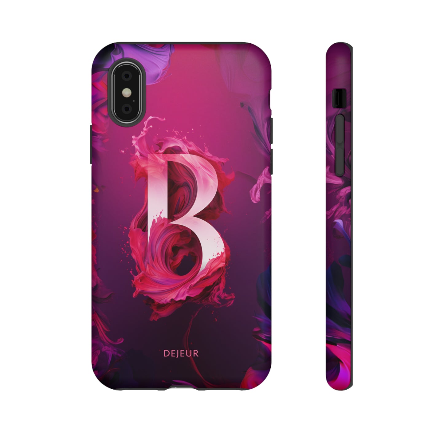 B Pink Splash - iPhone Tough Case