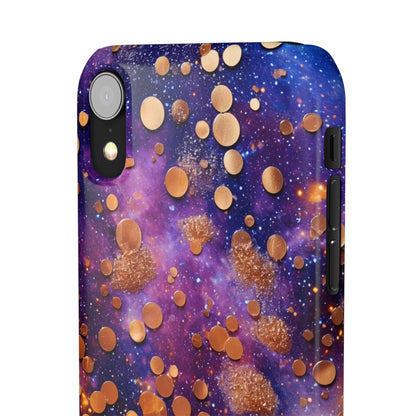 Cosmic Glitter Circles - iPhone Snap Case