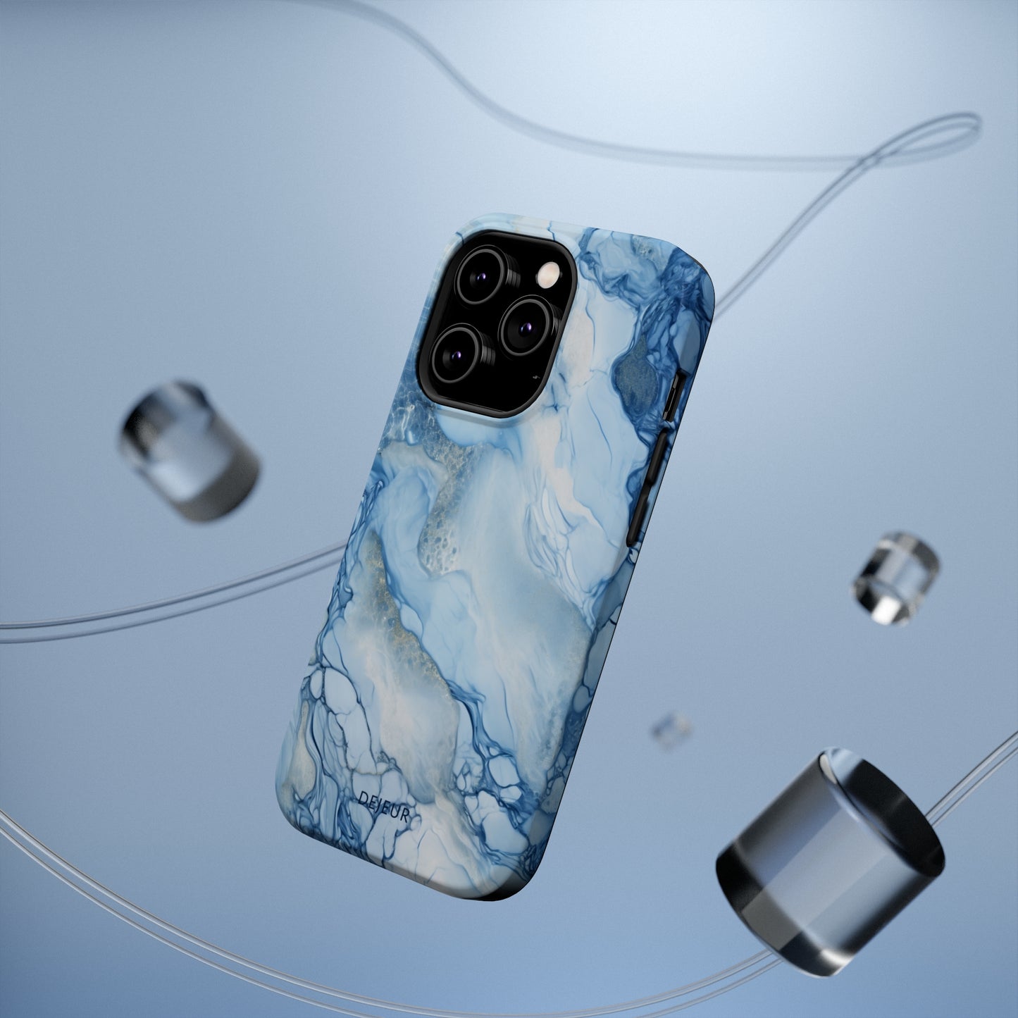 Sky Blue Marble - iPhone MagSafe Tough Case