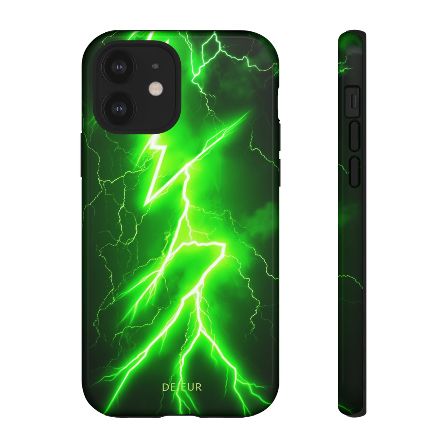 Neon Green Lightning - iPhone Tough Case