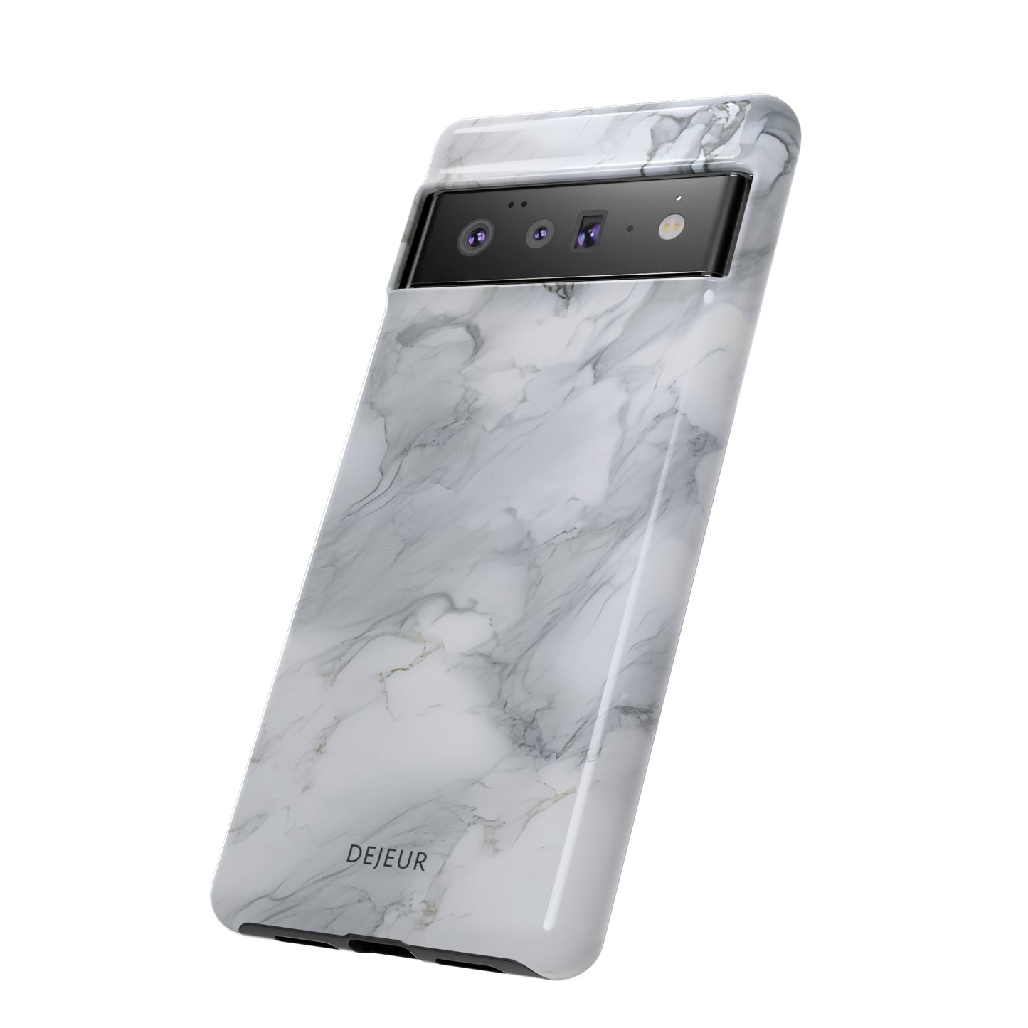 Platinum Silver Marble - Google Pixel Tough Case