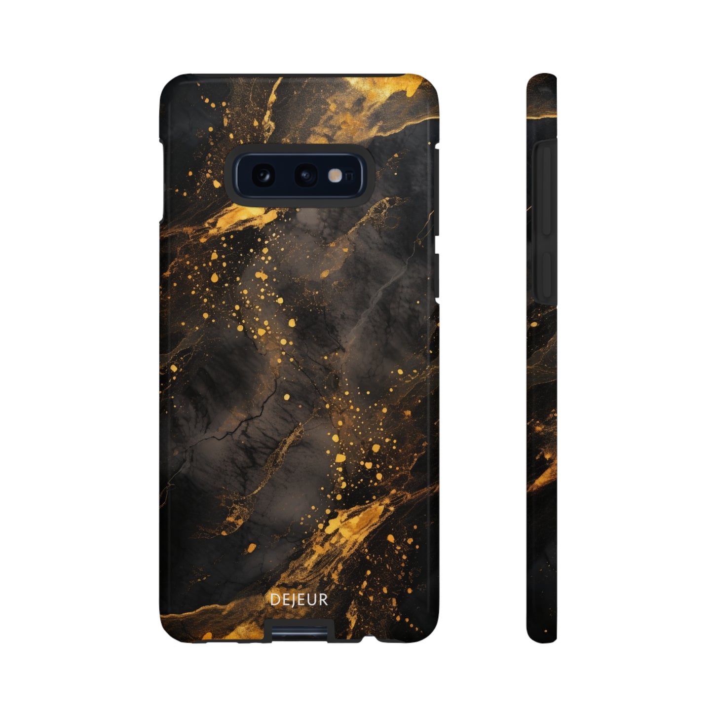 Black Gold Speckled Marble - Samsung Galaxy Tough Case