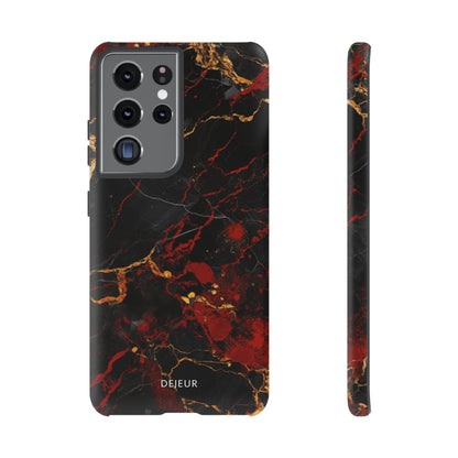 Dark Crimson Marble - Samsung Galaxy Tough Case